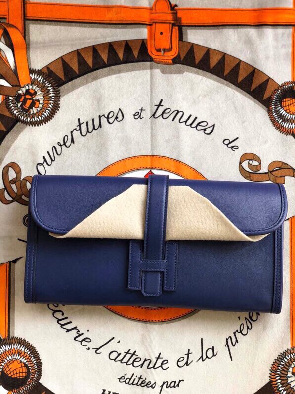 에르메스 지제 엘란29 인디고블루 스위프트 송아지가죽 내부 양가죽